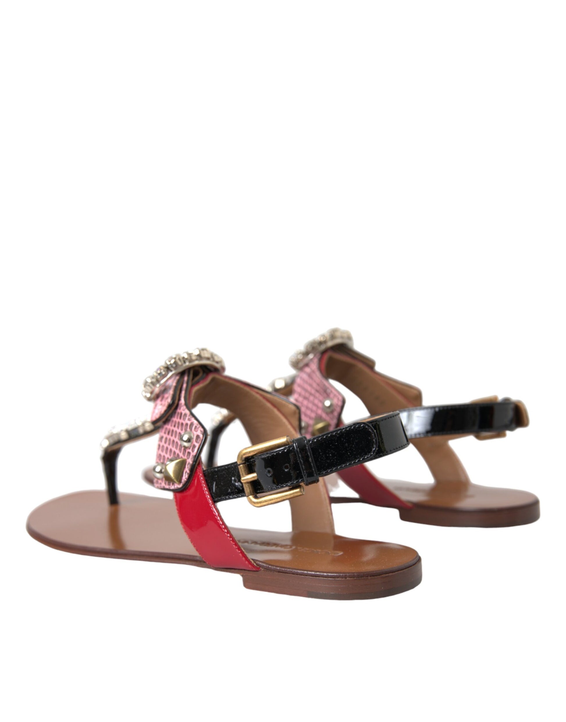 Mehrfarbige Kristallsandalen Flip-Flops Schuhe