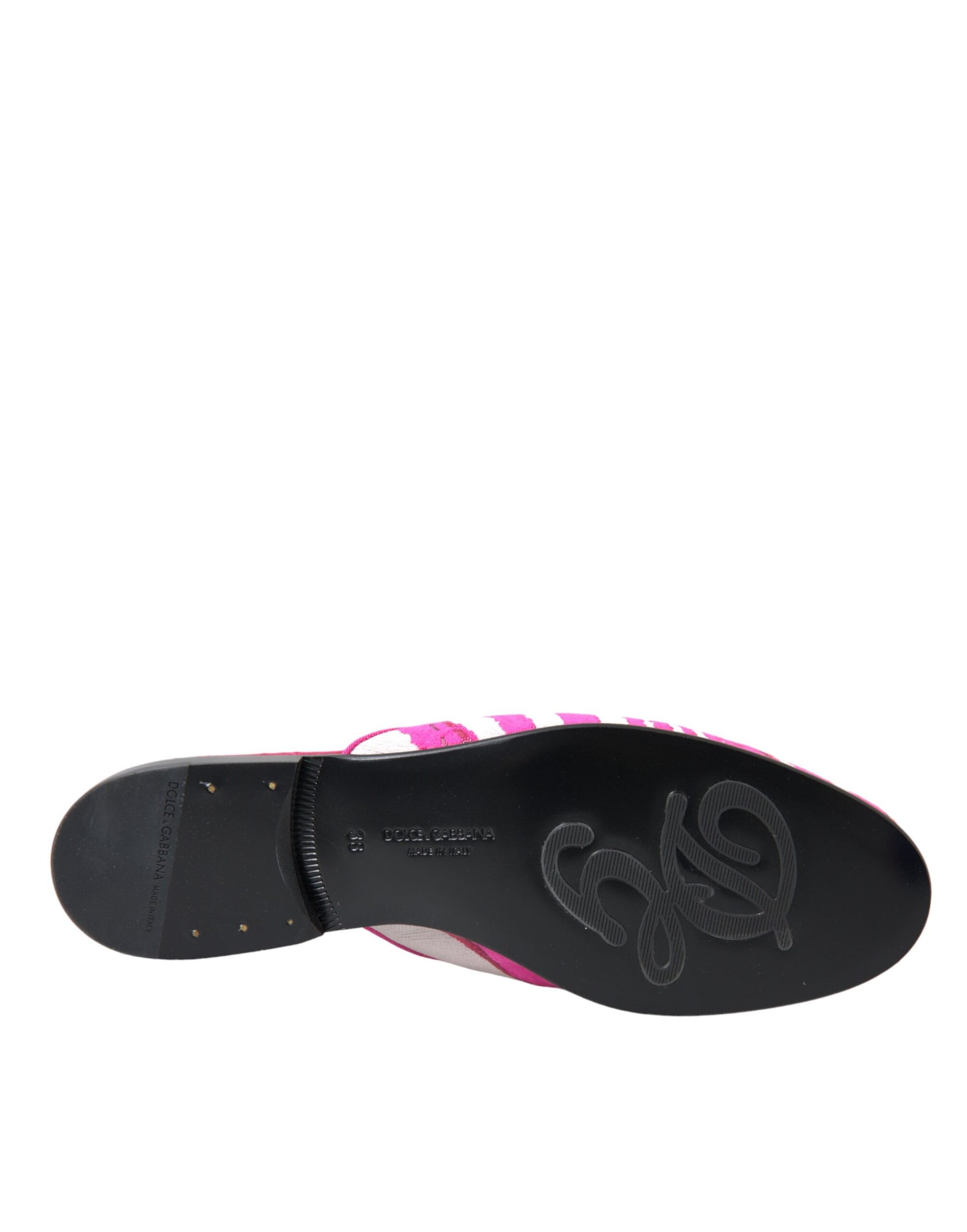Rosa Jacquard Kristall Pantoletten Flache Sandalen Schuhe
