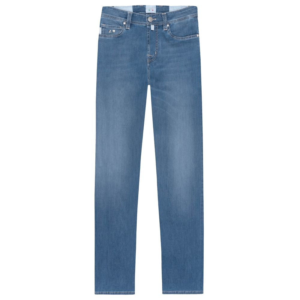 Light Blue Cotton Men Jeans