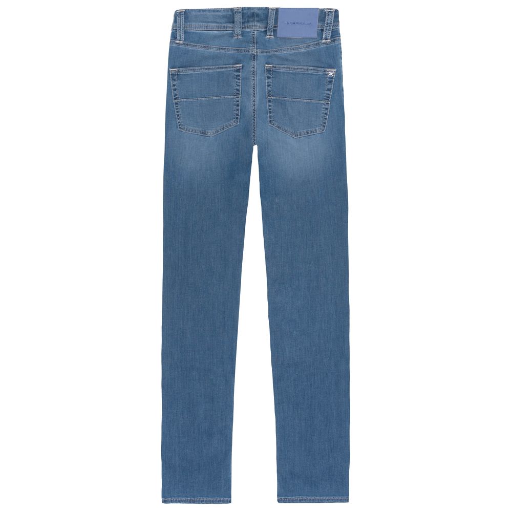 Light Blue Cotton Men Jeans