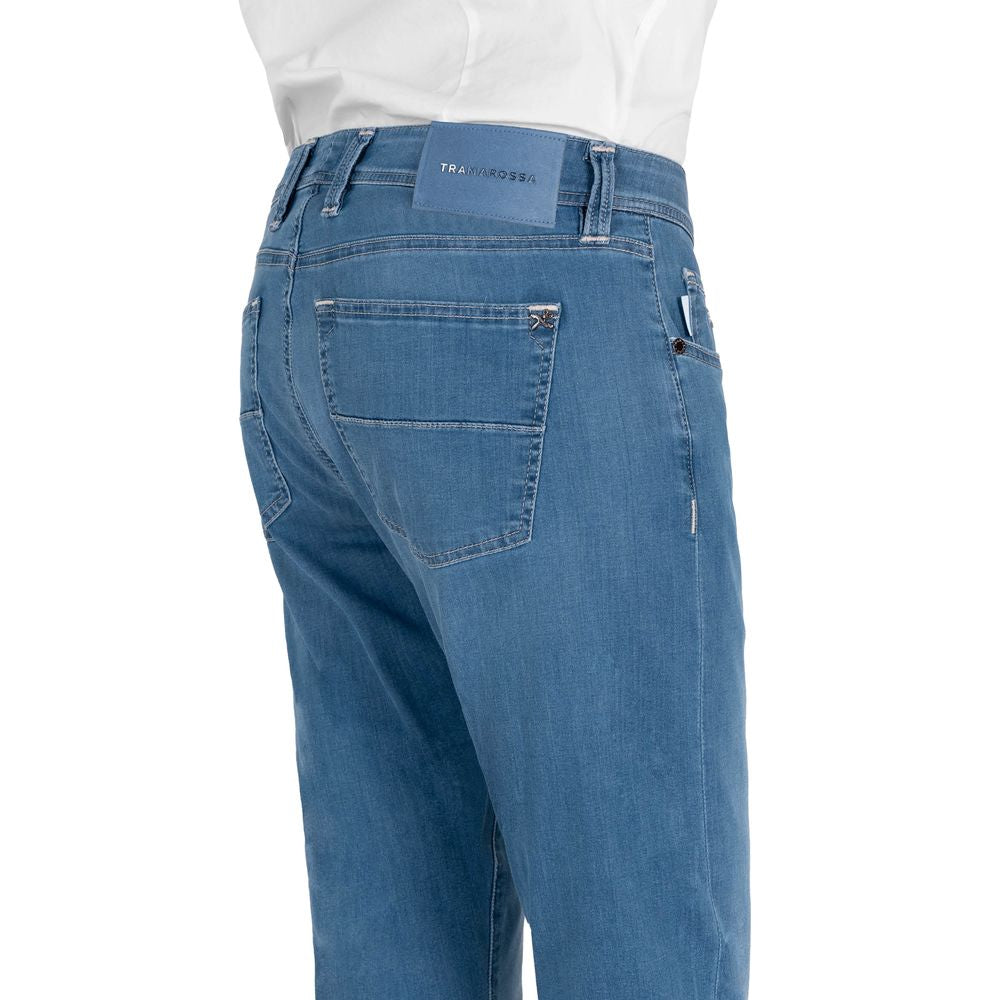 Light Blue Cotton Men Jeans