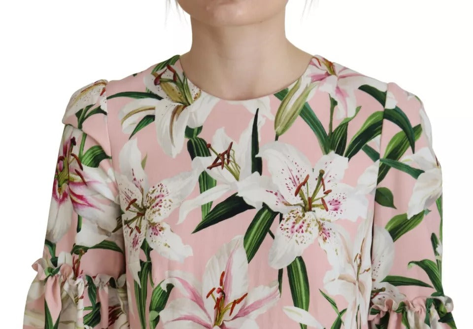Pink Lily – Knielanges Etuikleid aus Viskose