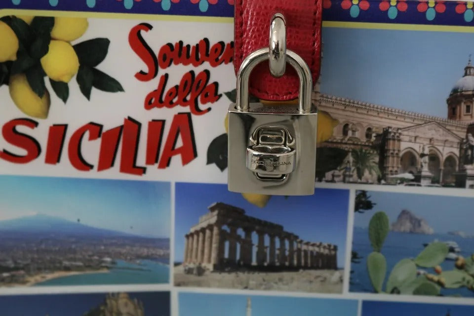 Quadratische Handtasche „Sicilia“ aus Plexiglas in Weiß