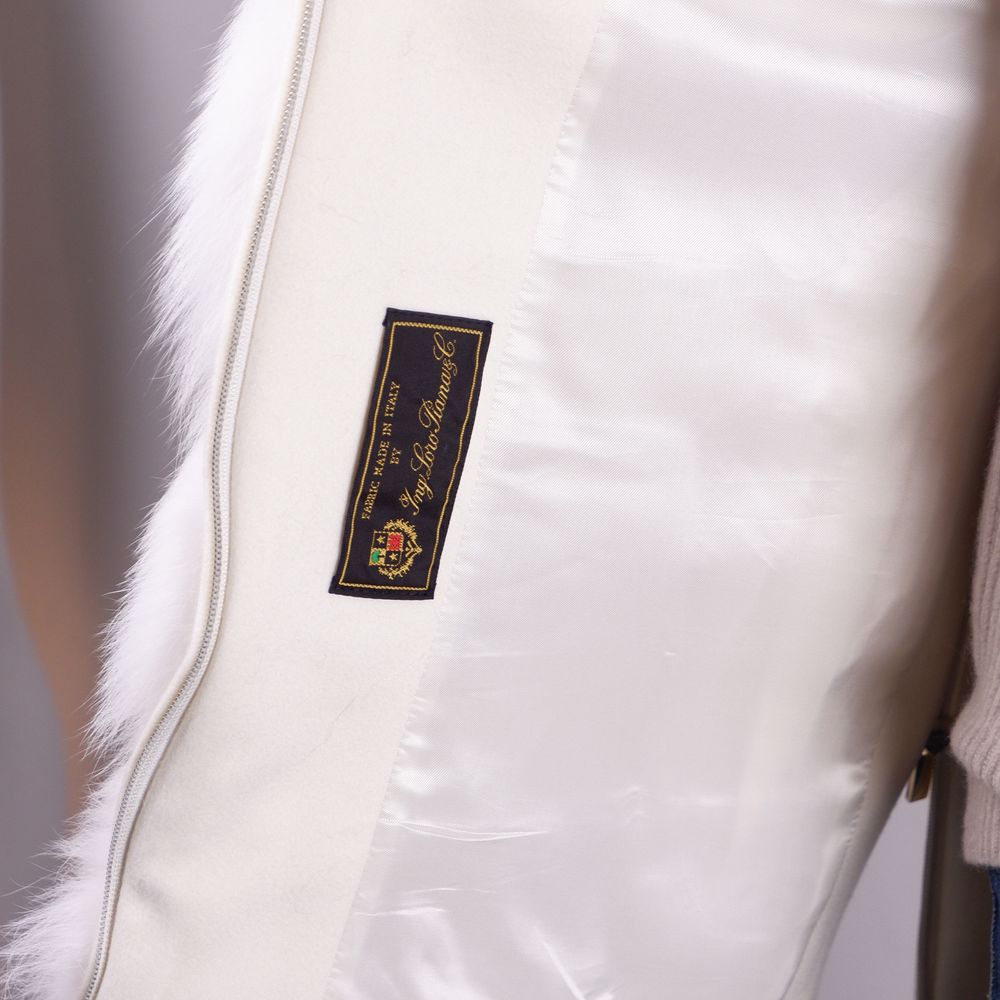 White Wool Women Coat