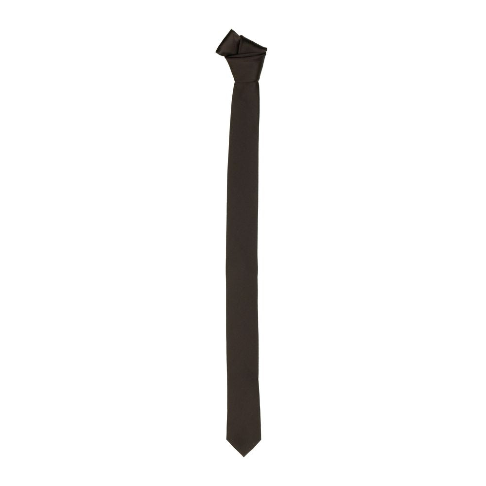 Elegante schmale Krawatte aus Seide in Burgunderrot – 40 mm