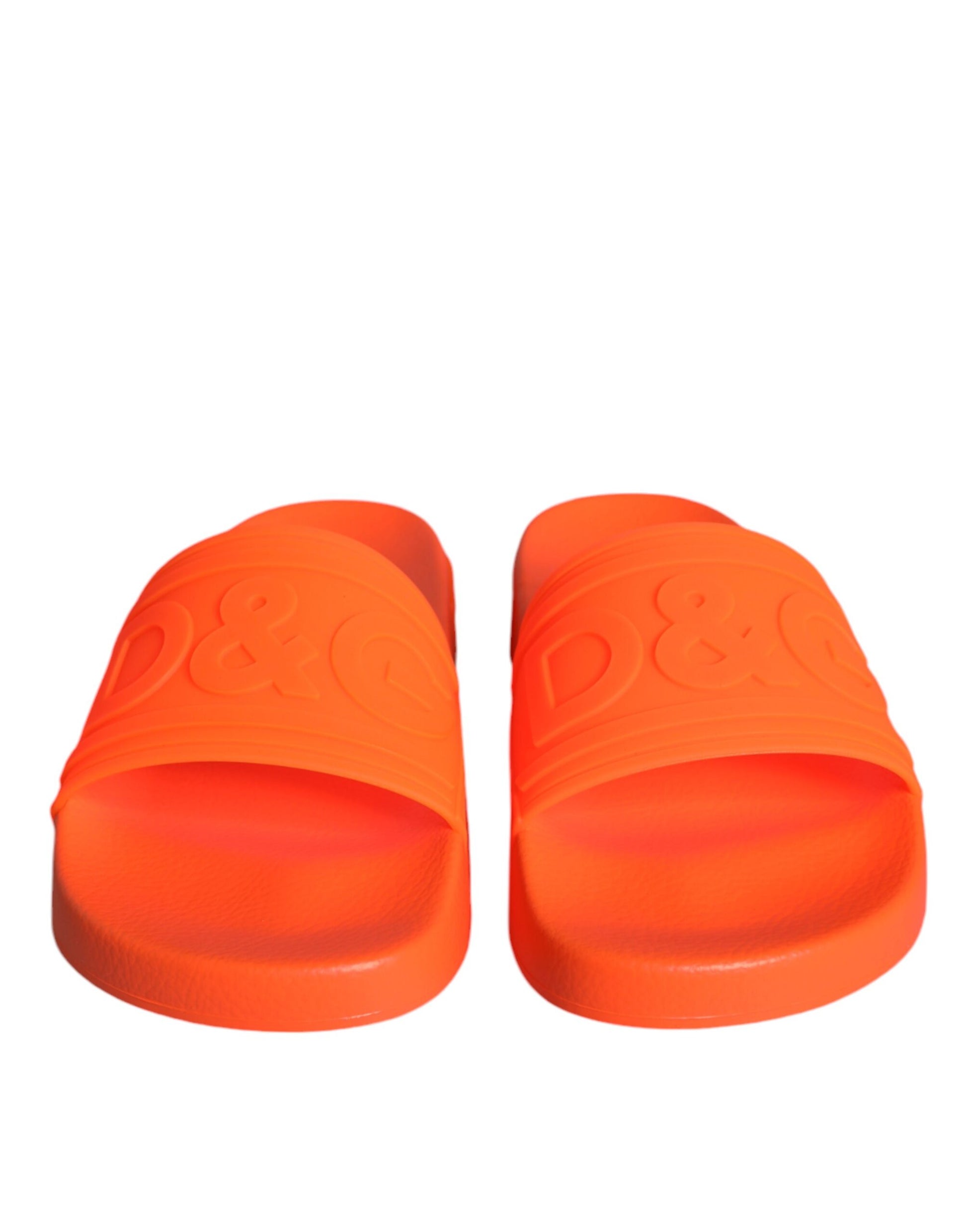 Orange Gummi Slides Sandalen Strandschuhe