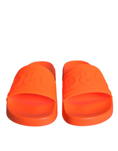 Orange Gummi Slides Sandalen Strandschuhe
