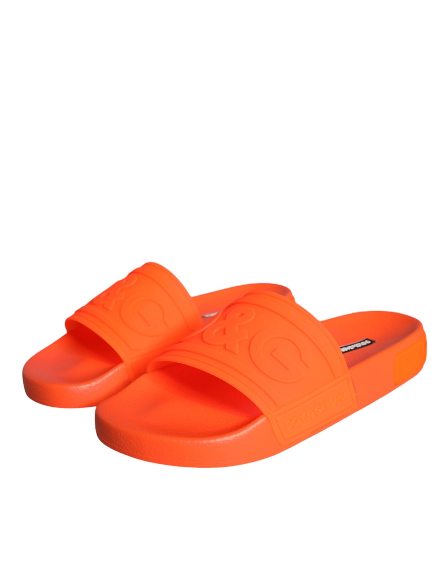 Orange Gummi Slides Sandalen Strandschuhe