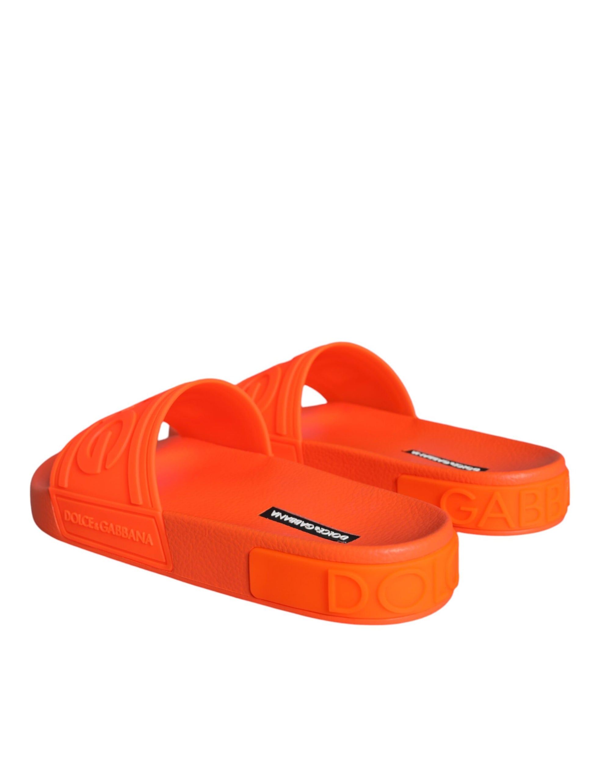 Orange Gummi Slides Sandalen Strandschuhe