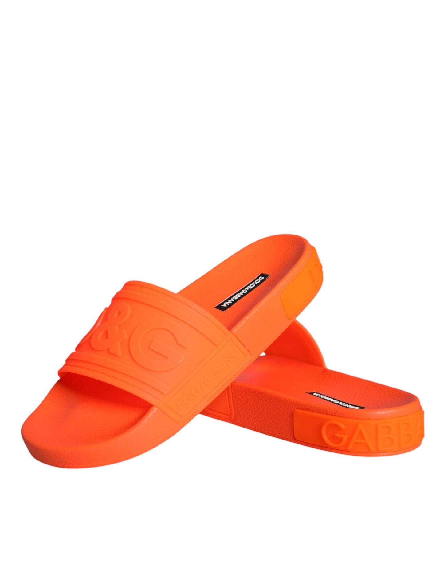 Orange Gummi Slides Sandalen Strandschuhe