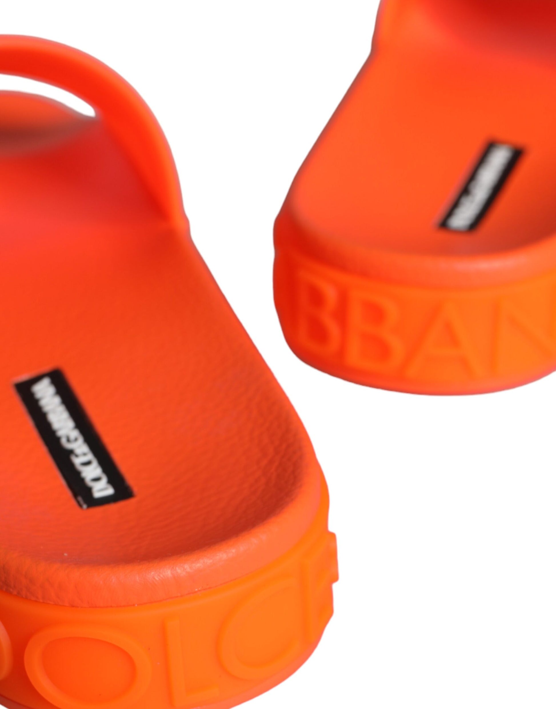 Orange Gummi Slides Sandalen Strandschuhe