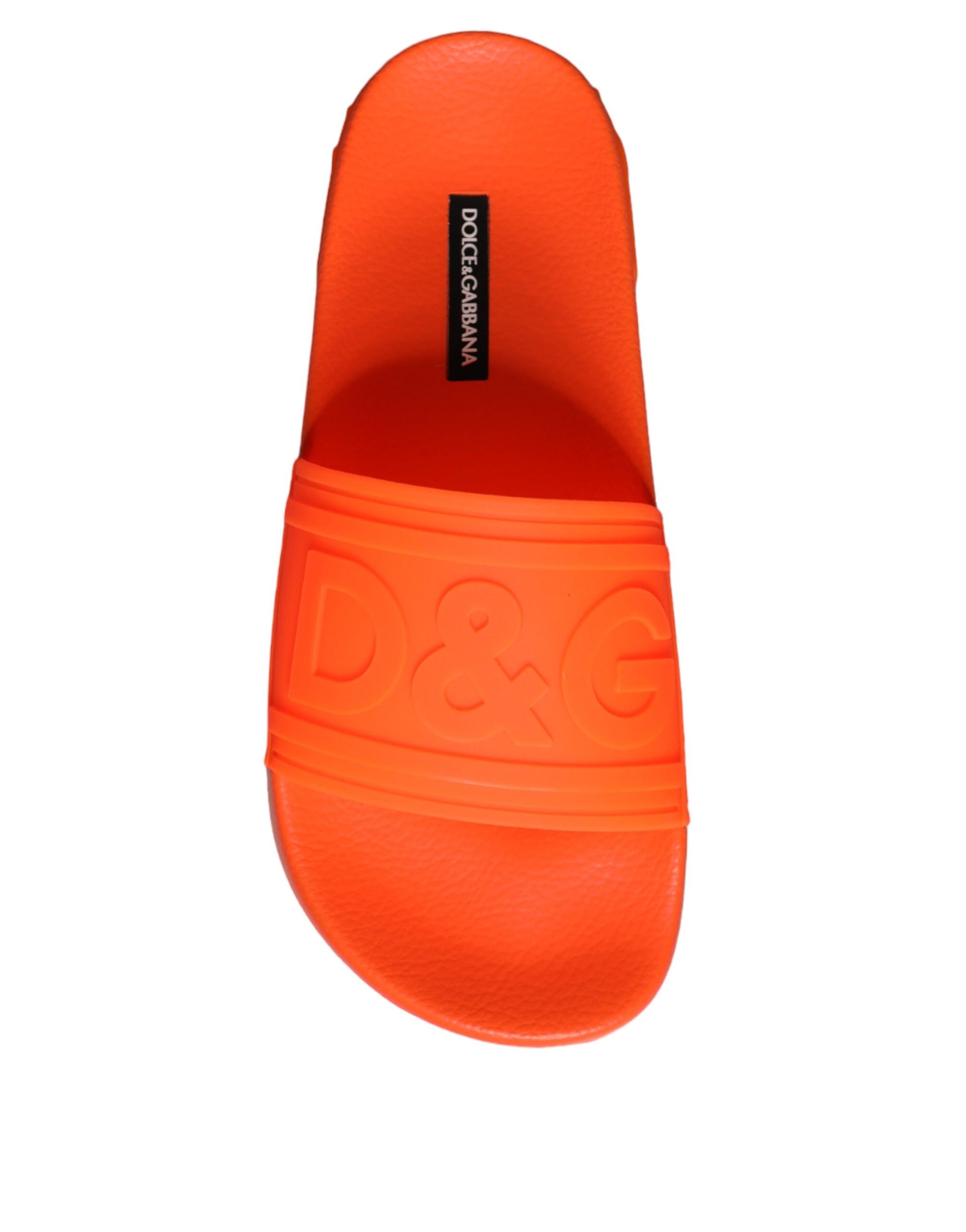 Orange Gummi Slides Sandalen Strandschuhe