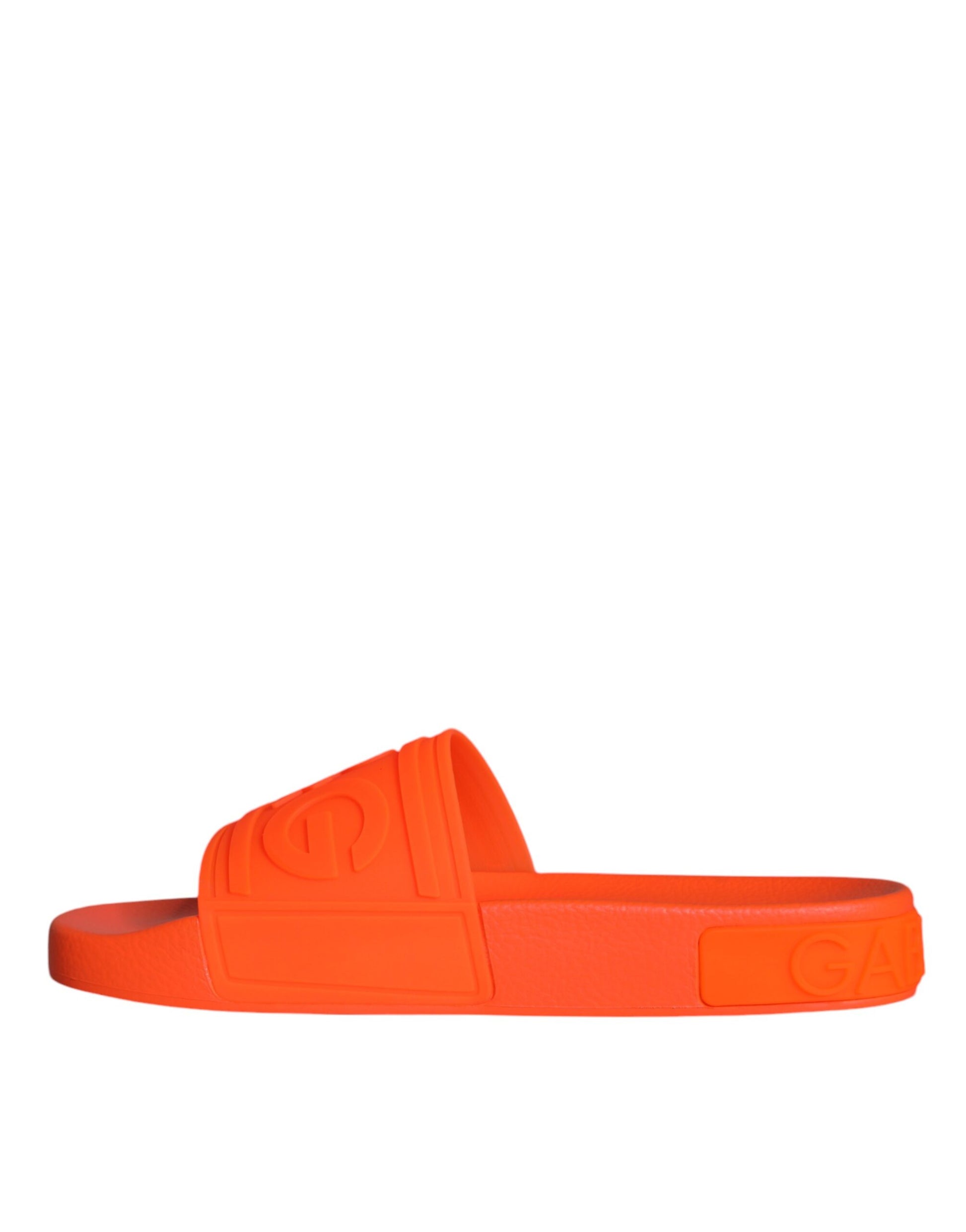 Orange Gummi Slides Sandalen Strandschuhe