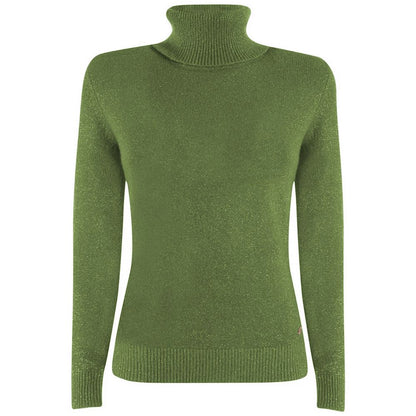 Grüner Viskosepullover