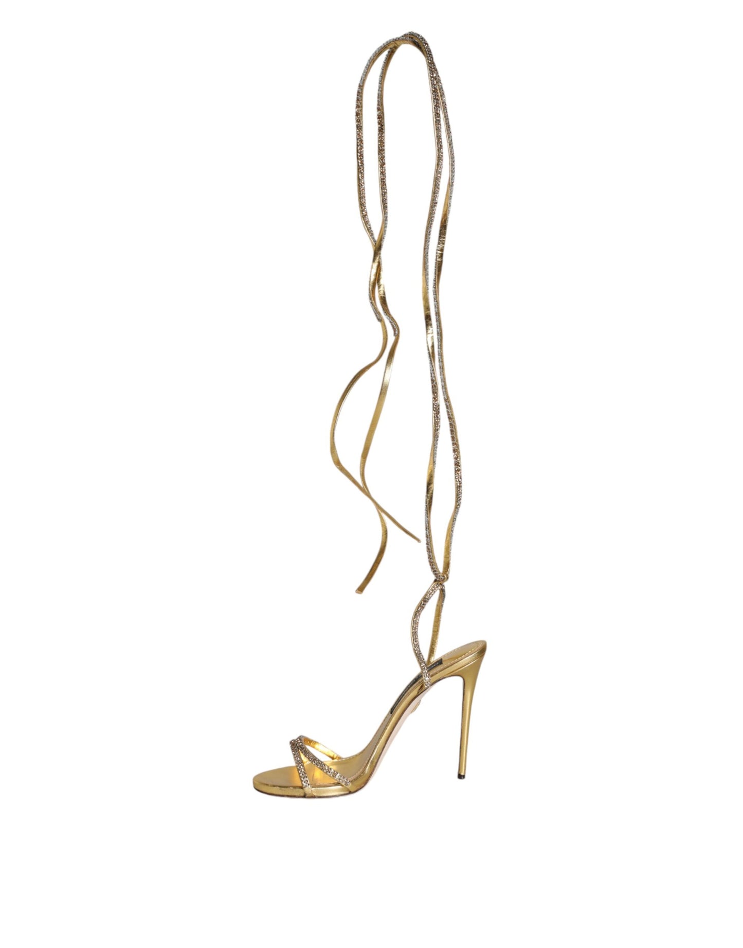 Gold Kristalle Keira Heels Sandalen Schuhe