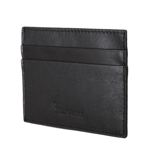 Exquisite schwarze Leder Herren Geldbörse