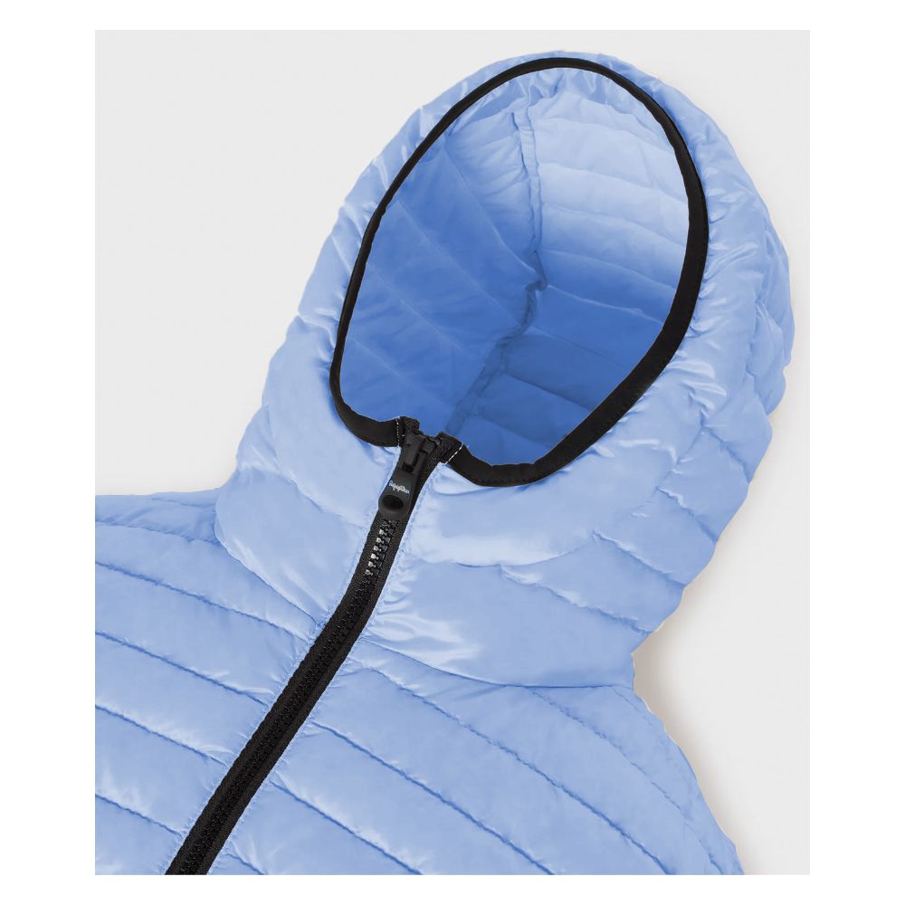 Light Blue Polyamide Women Jacket