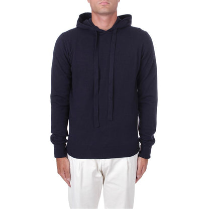 Blue Wool Men's Hoodie