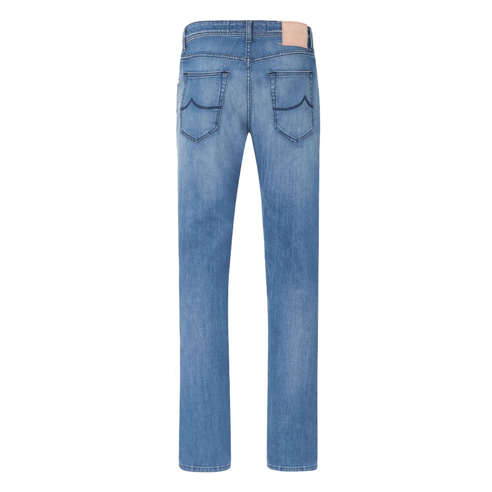 Light Blue Cotton Men Jeans