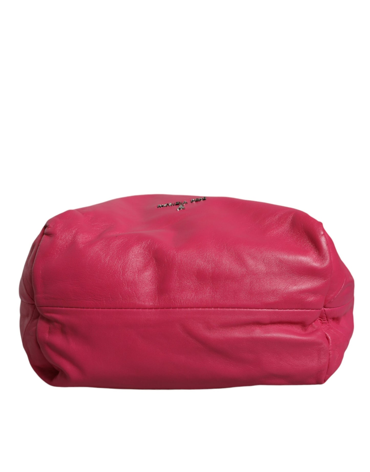 Fuchsia Rosa Leder Schultertasche Handtasche