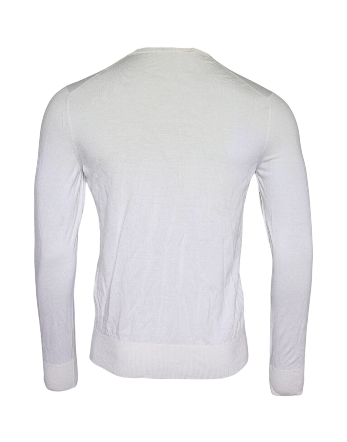 Pullover mit Rollkragen aus Wolle in gebrochenem Weiß