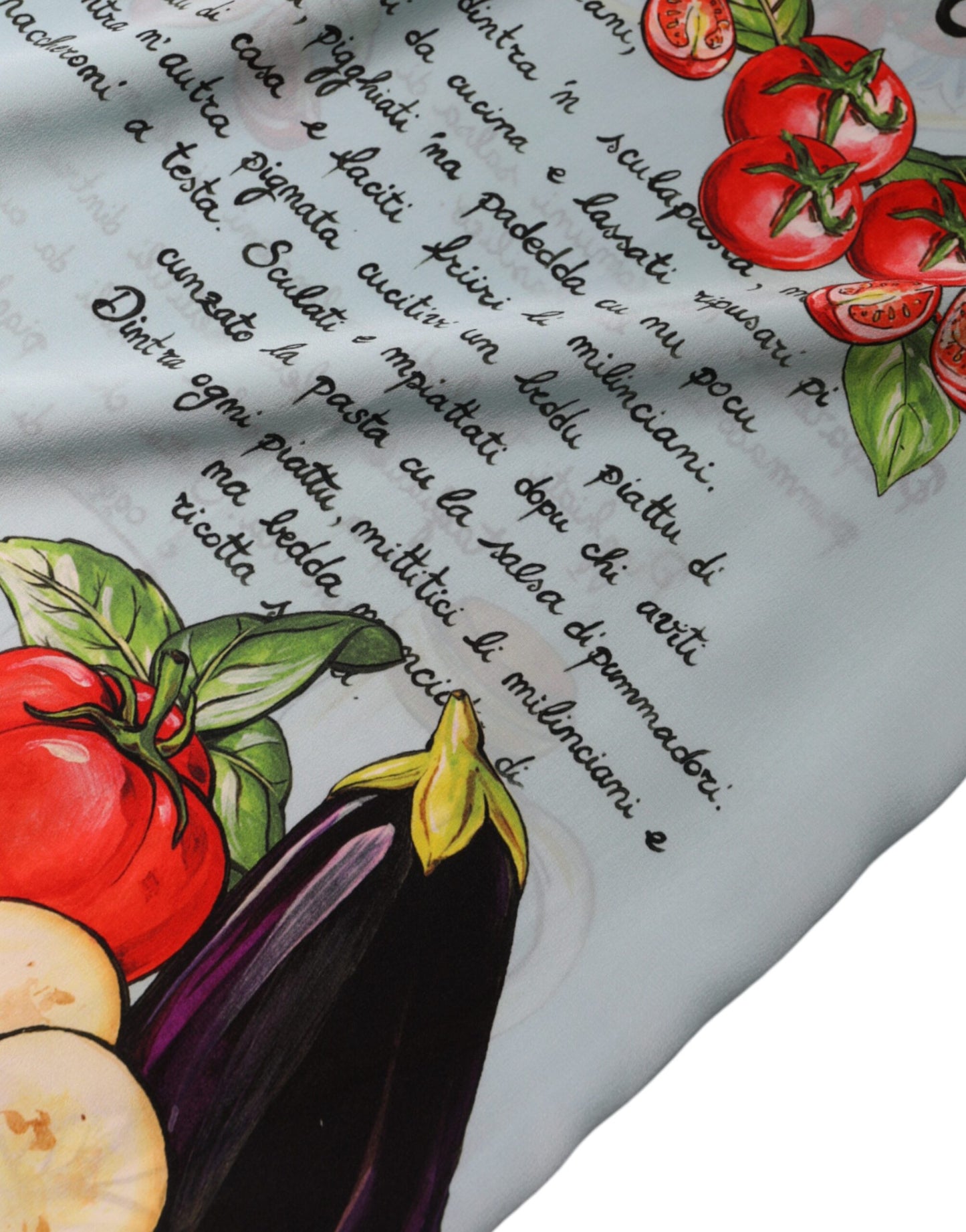 Mehrfarbiges Tanktop mit Pasta Alla Norma-Print