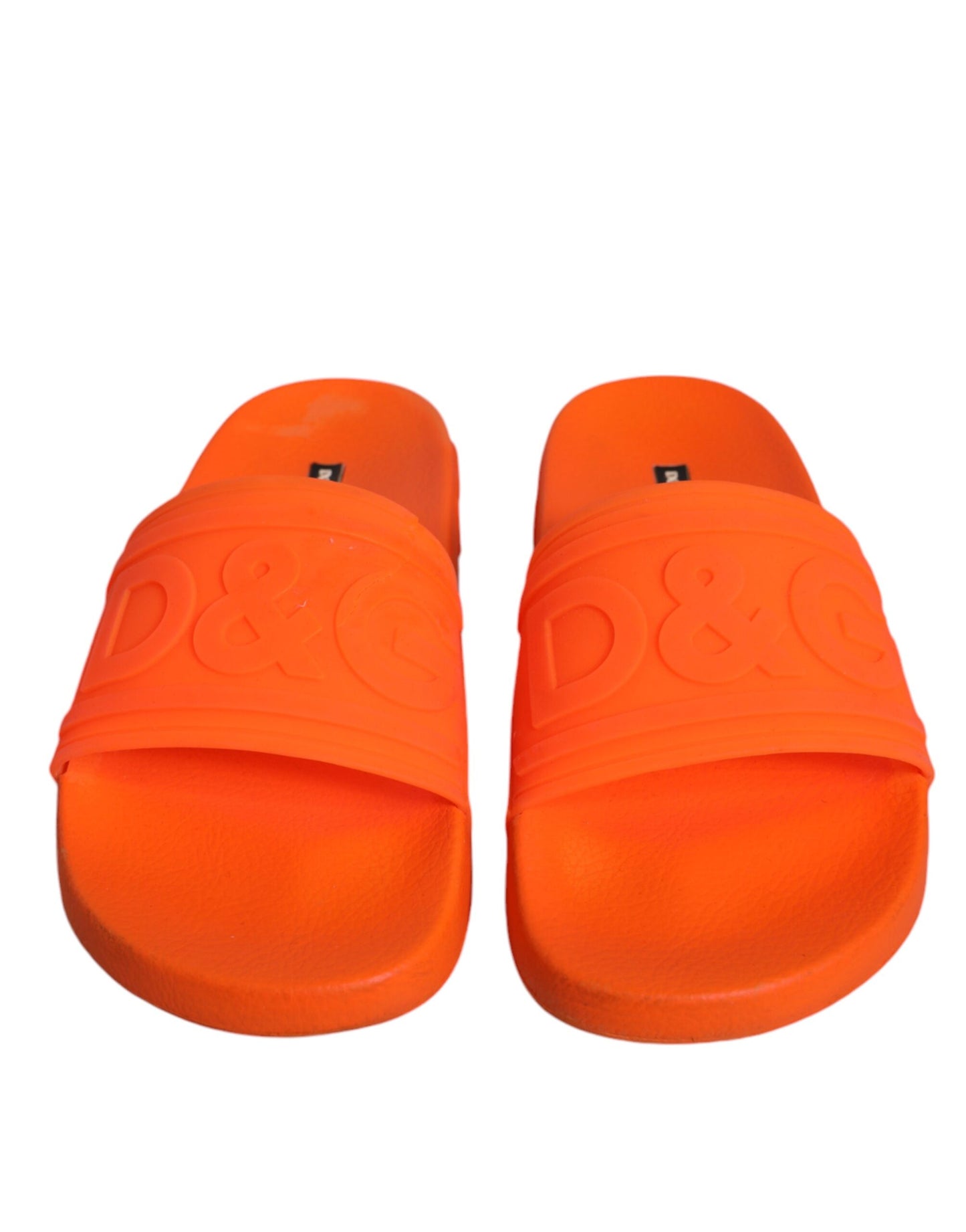 Orange Gummi Slides Sandalen Strandschuhe