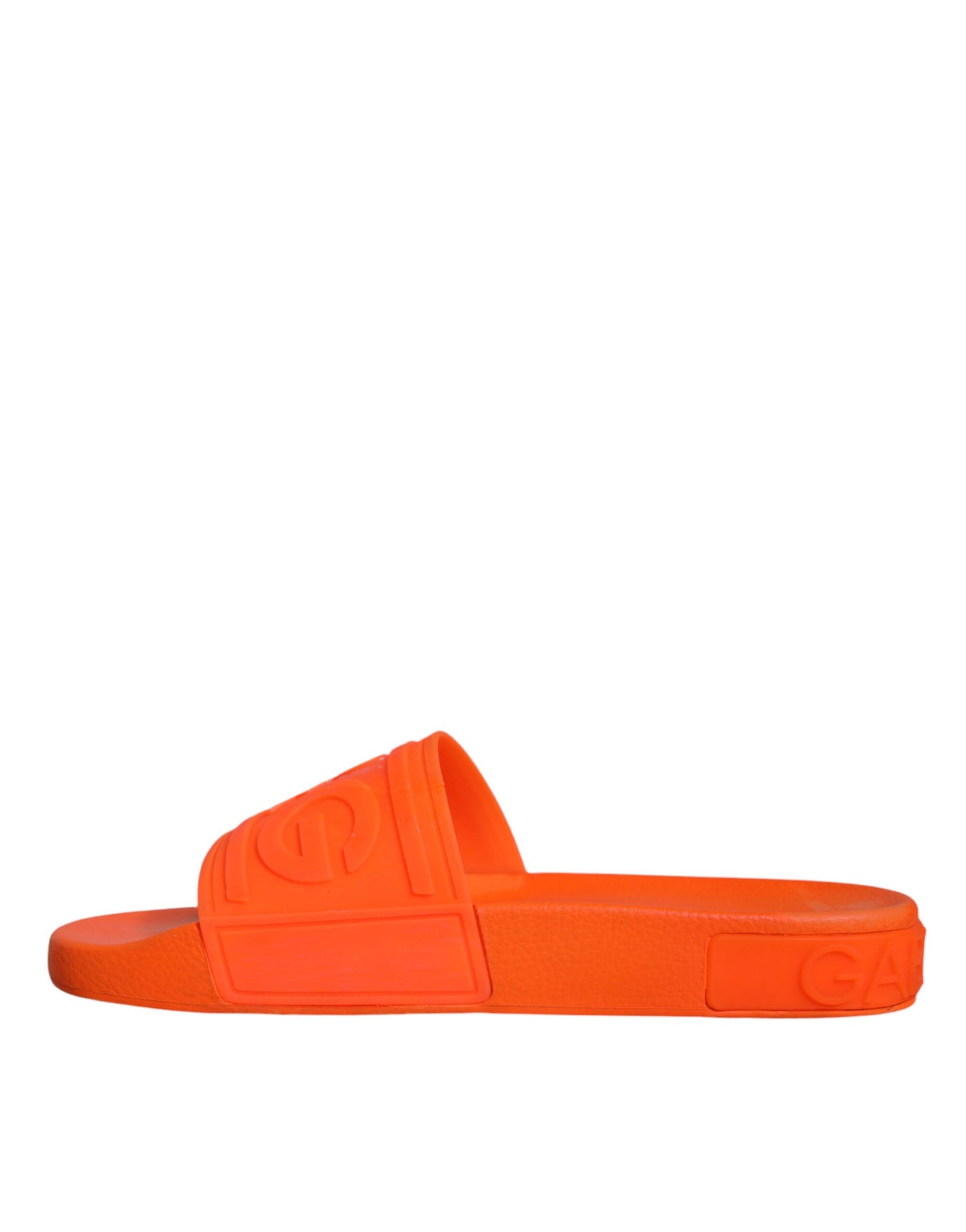 Orange Gummi Slides Sandalen Strandschuhe
