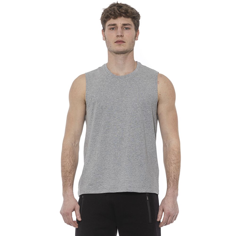 Graues Tanktop aus Baumwolle für Herren