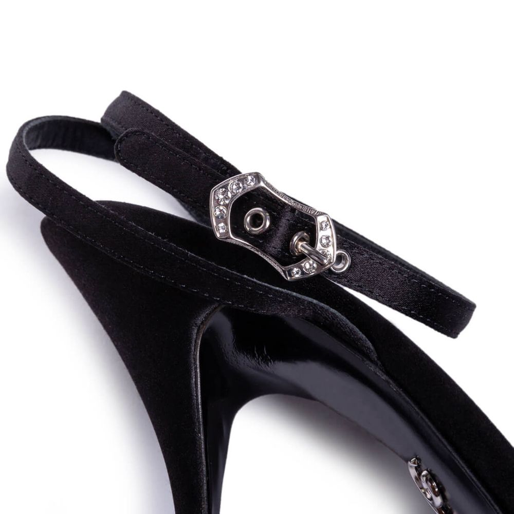 Black Goatskin Women Sandal