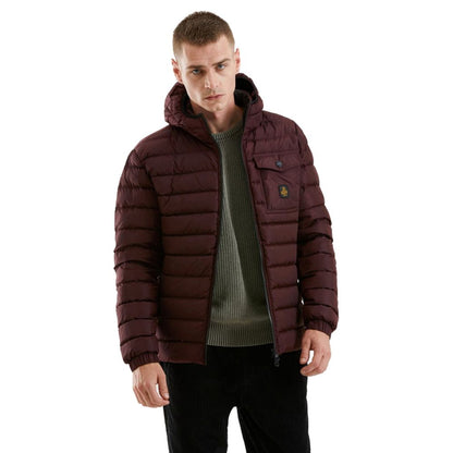 Red Nylon Mens Jacket