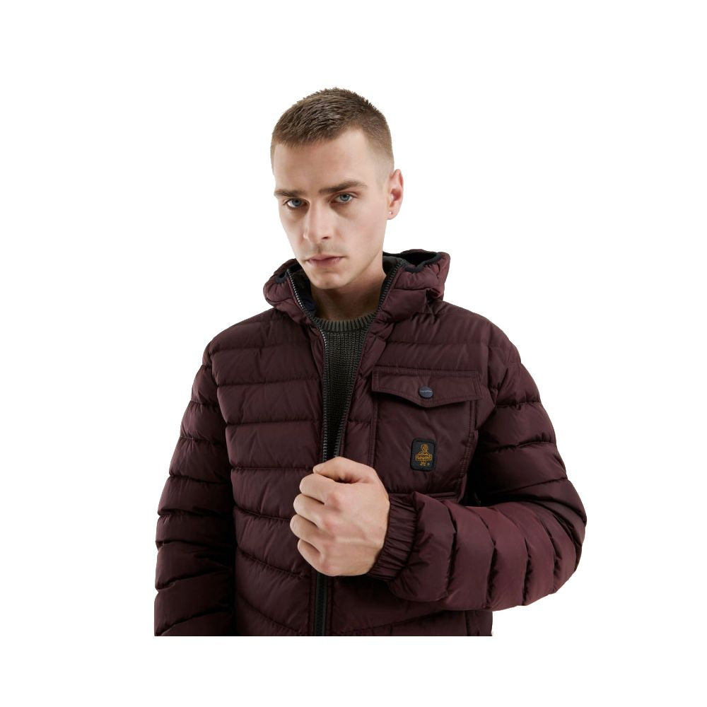 Red Nylon Mens Jacket