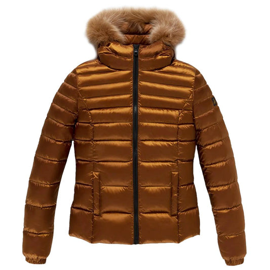 Orange Nylon Women's Jacket