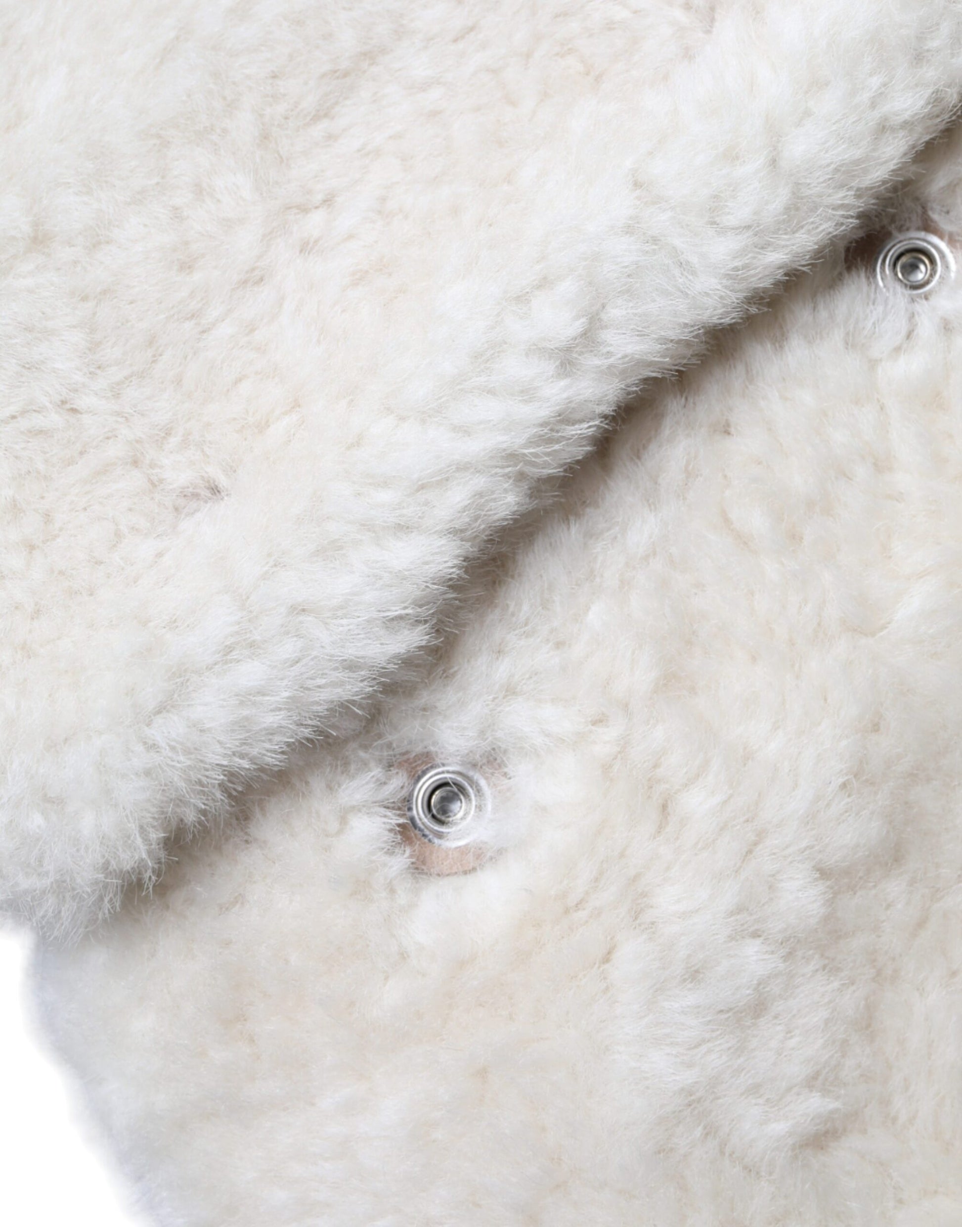 Weiße WARRENFORD Lammfell Leder Weste Mantel Jacke
