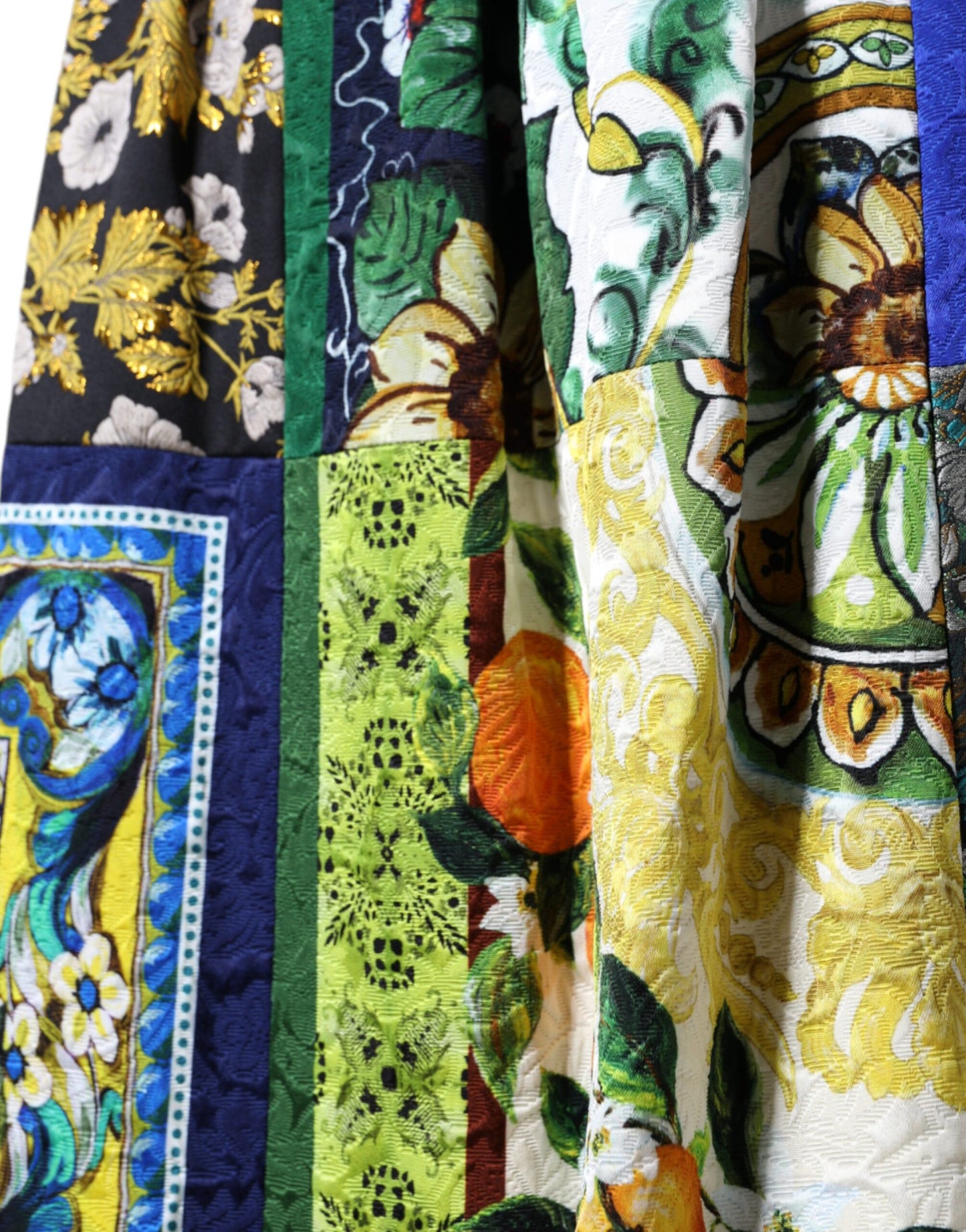 Langer Maxirock Sicily im Patchwork-Stil in mehreren Farben