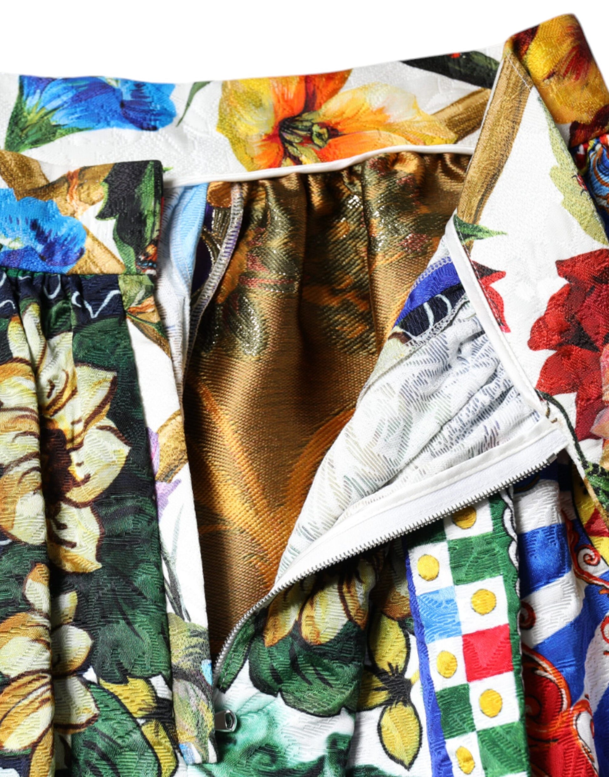 Langer Maxirock Sicily im Patchwork-Stil in mehreren Farben