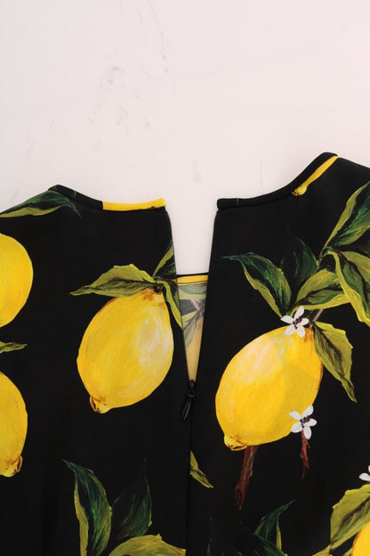 Seidenbluse mit sizilianischem Zitronen-Print