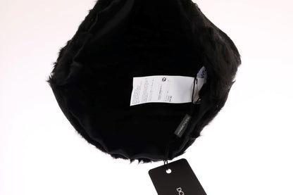 Elegante schwarze Xiangao-Pelzmütze