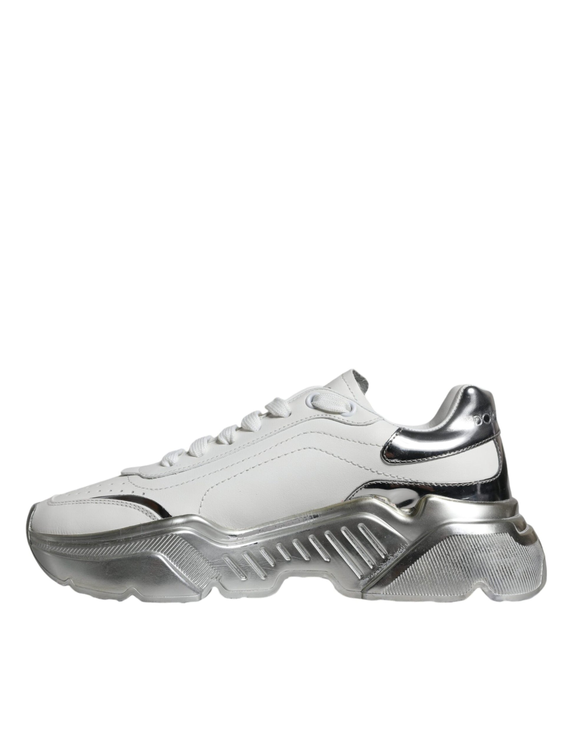 Silber-weiße Daymaster Low Top Sneakers Schuhe