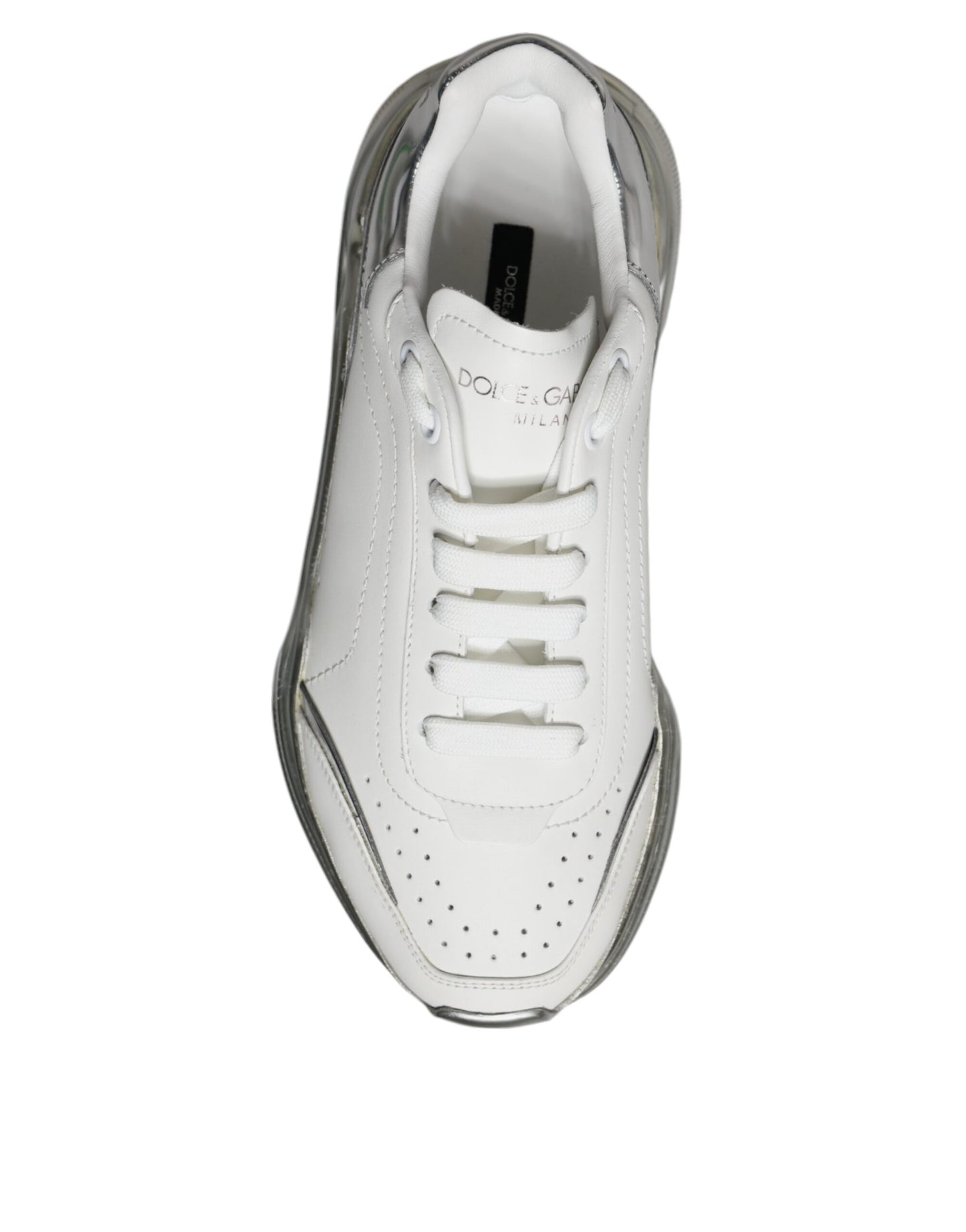 Silber-weiße Daymaster Low Top Sneakers Schuhe