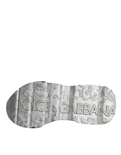 Silber-weiße Daymaster Low Top Sneakers Schuhe