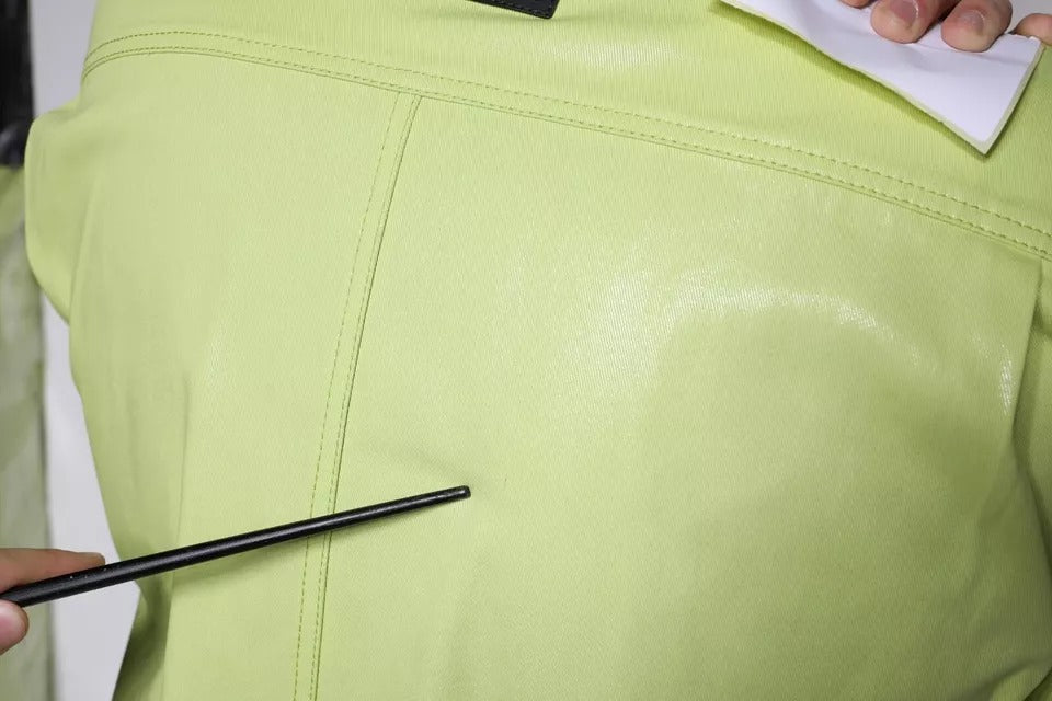 Grünes Button-Down-Hemd aus Baumwolle mit Kragen für Herren