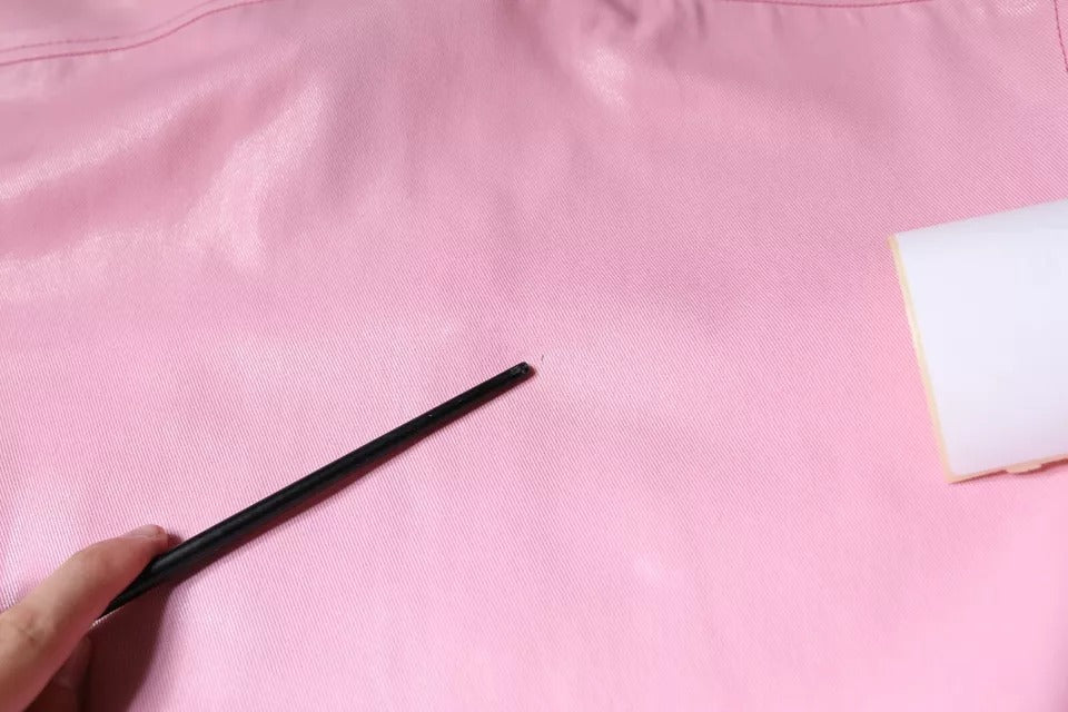 Rosa Button-Down-Hemd aus Baumwolle mit Kragen