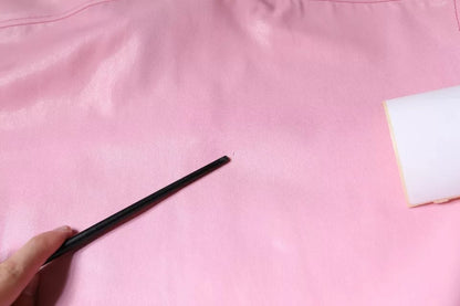 Rosa Button-Down-Hemd aus Baumwolle mit Kragen