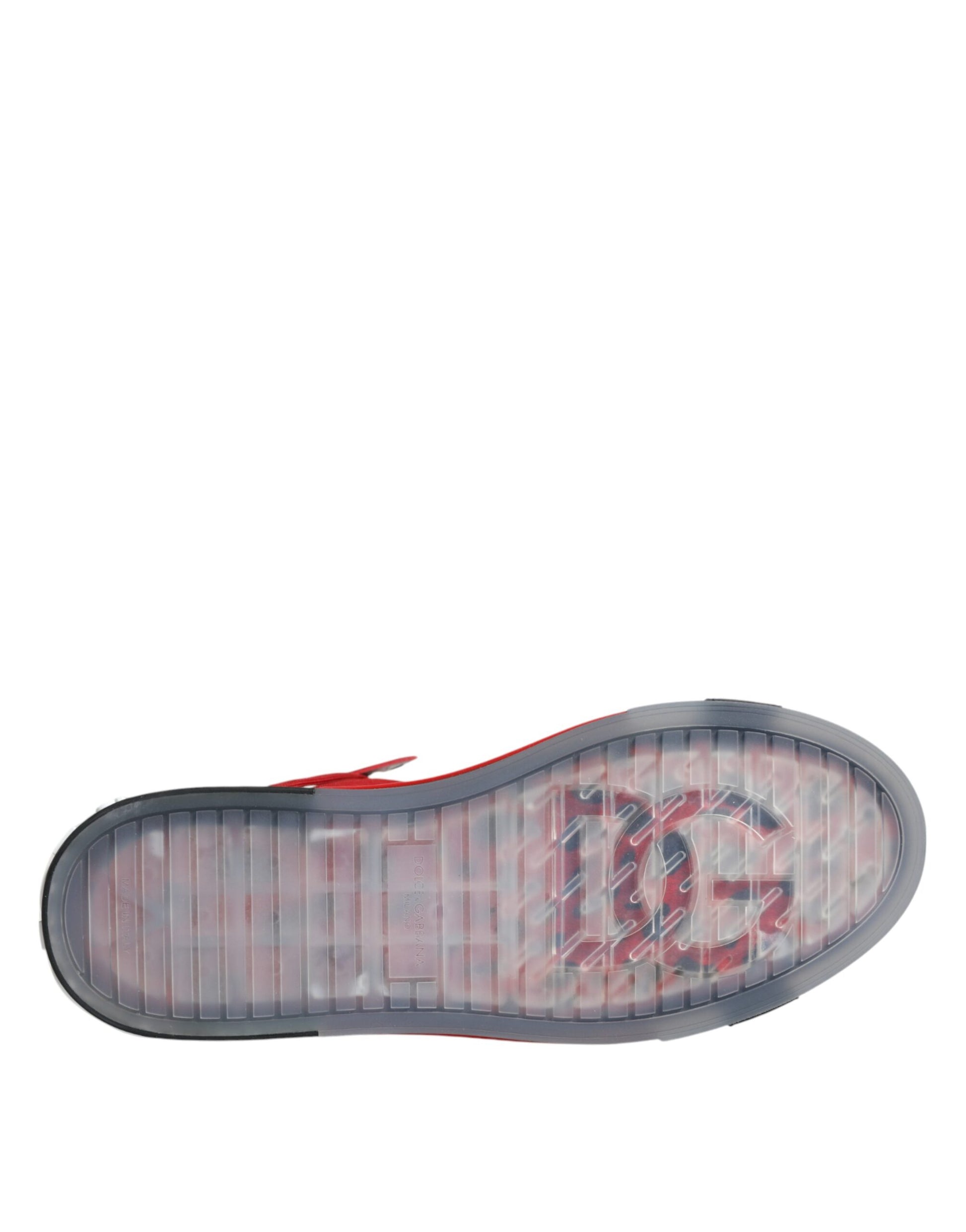 Mehrfarbige High-Top-Sneakers aus Leder