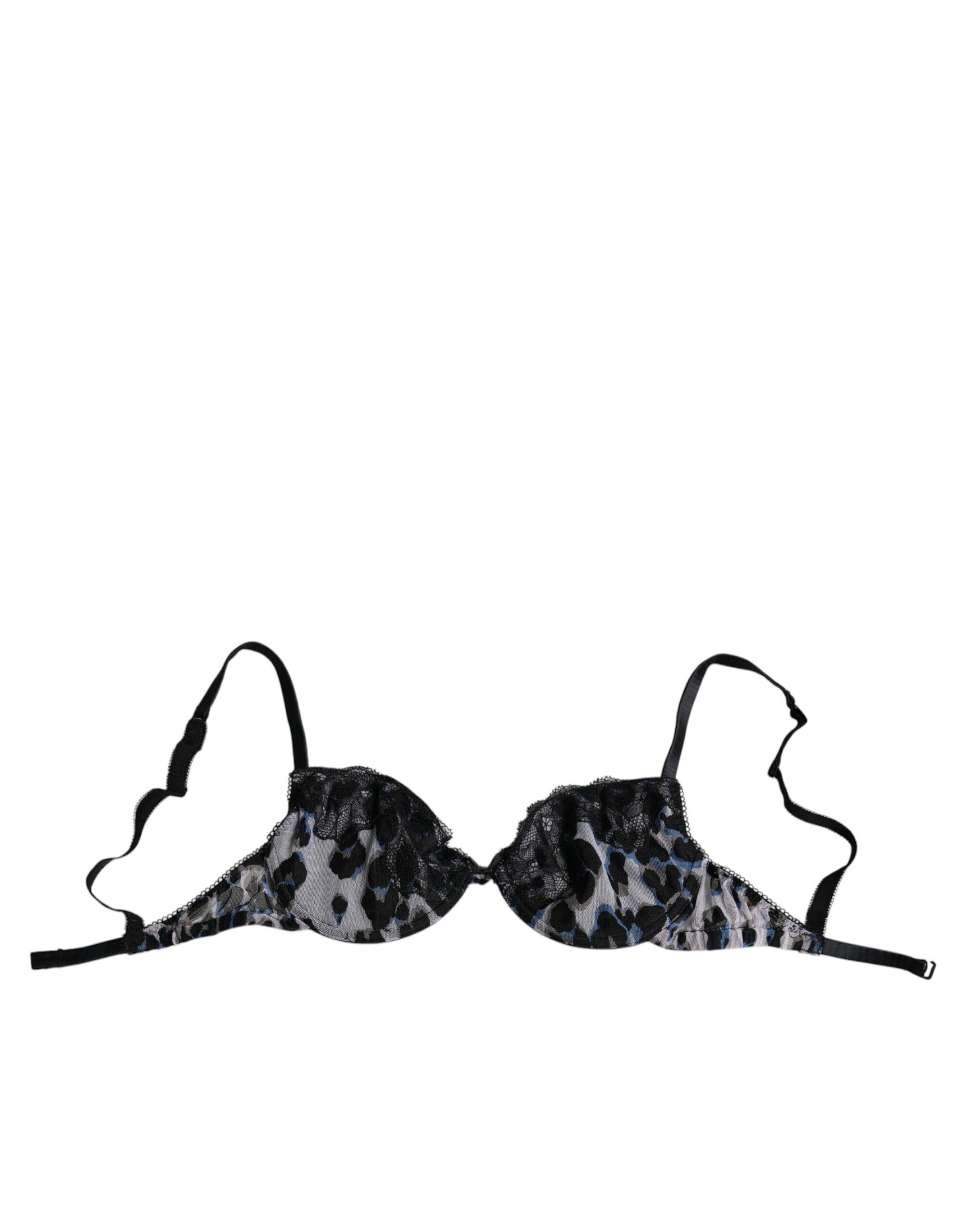 Weißer Push-Up-BH mit Leopardenmuster von Reggiseno