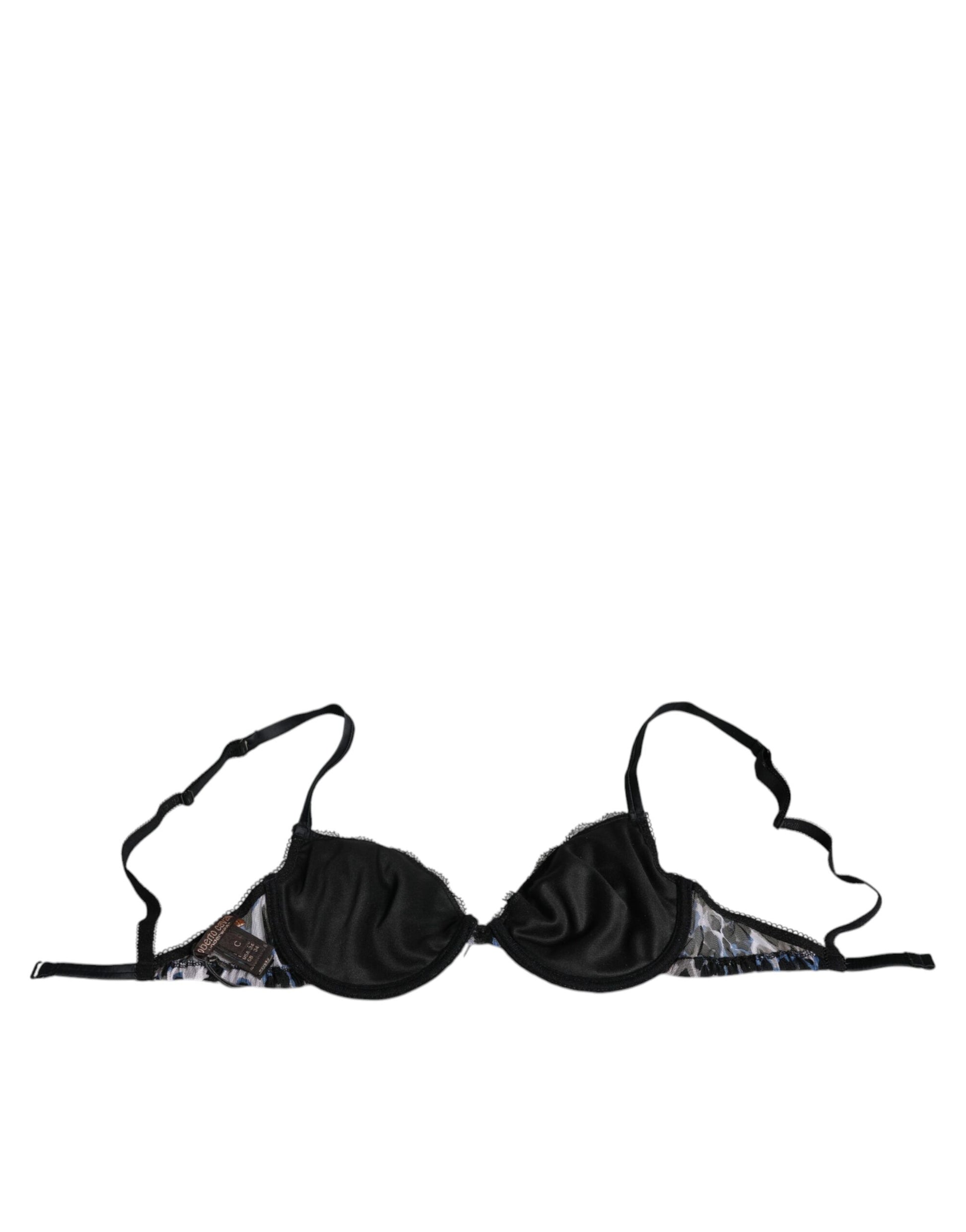 Weißer Push-Up-BH mit Leopardenmuster von Reggiseno