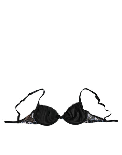 Weißer Push-Up-BH mit Leopardenmuster von Reggiseno