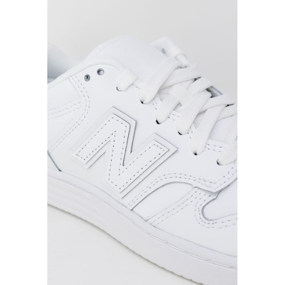 White Artificial Leather Sneaker