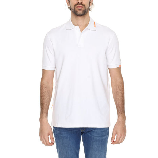 Weißes Poloshirt aus Baumwolle